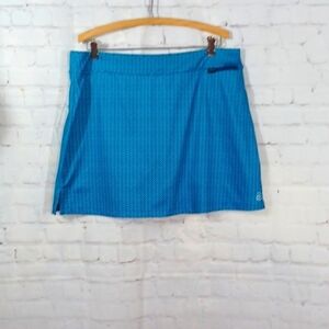 Be Inspired Woman's Blue Print Skort XL